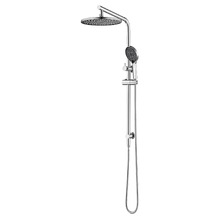 Irvine Round Twin Shower Set with 3-Function Hand Shower